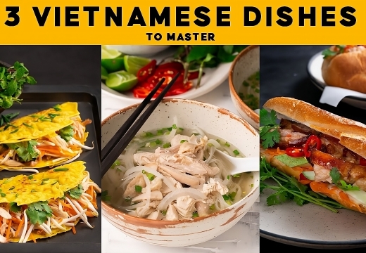 THREE VIETNAMESE DISHES ARE IN THE TOP OF ASIAN STREET FOOD
