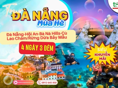 Tour Đà Nẵng 4 ngày 3 đêm SIÊU KM mùa hè 2025 chỉ từ 2.980k