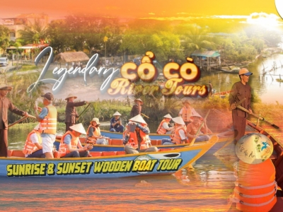 Discover the Cổ Cò River in Hoi An – Sunrise & Sunset Wooden Boat Tour