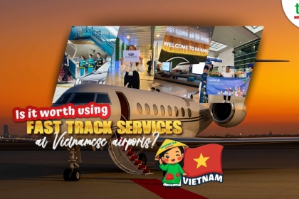 Is it worth using the fast-track check-in service at airports in Vietnam?